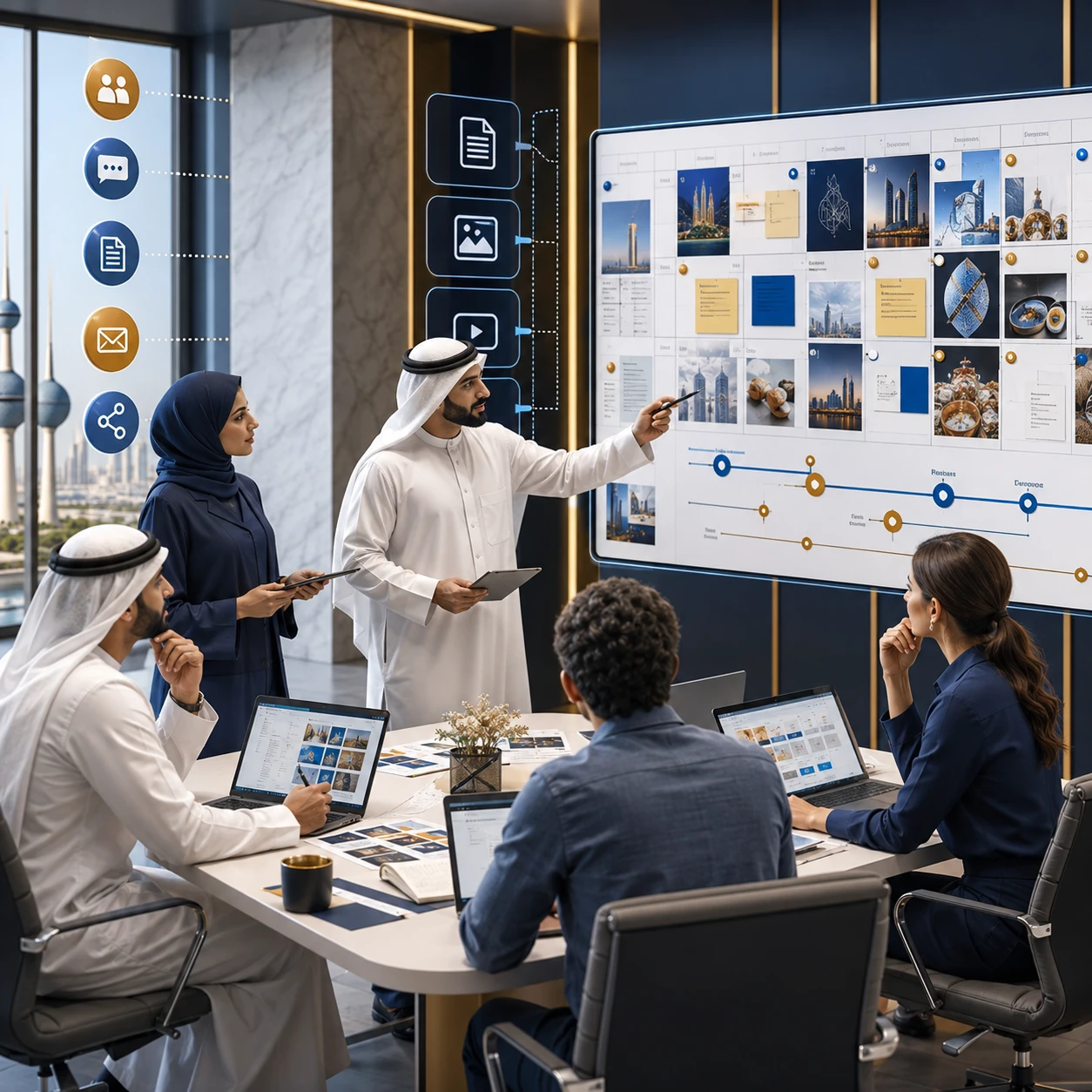 باقة إدارة المحتوى والتواصل للمشاريع